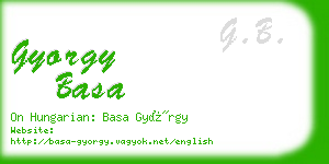 gyorgy basa business card